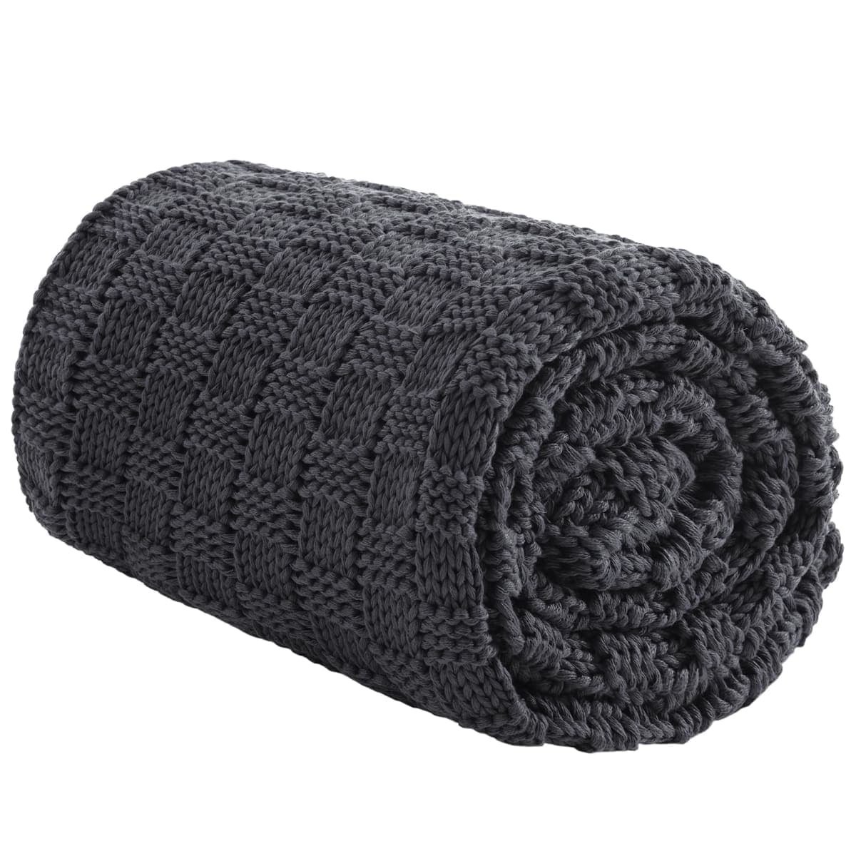 Knitted Weighted Blanket for Adult, No Beads Heavy Blanket 60"x80" 20lbs